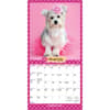 image Puppies in Pink 2026 Mini Wall Calendar Second Alternate Image