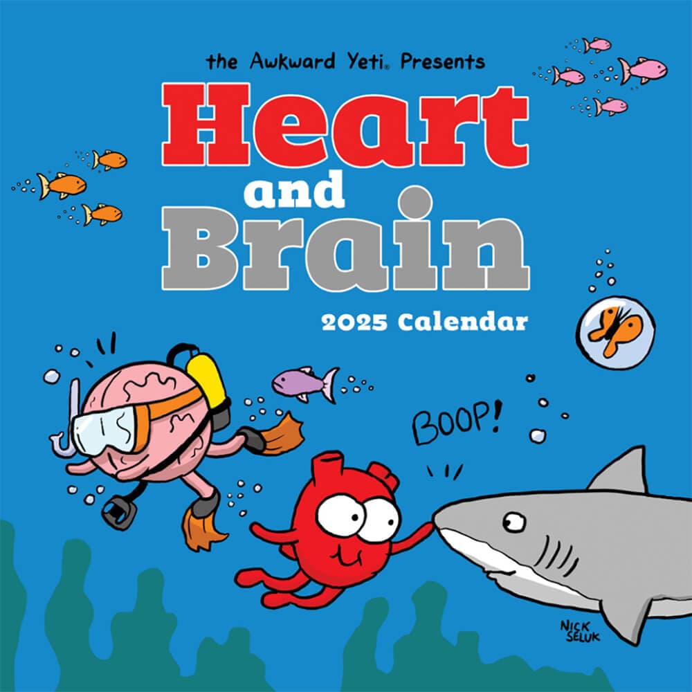 Heart and Brain 2025 Wall Calendar Main Product Image width=&quot;1000&quot; height=&quot;1000&quot;