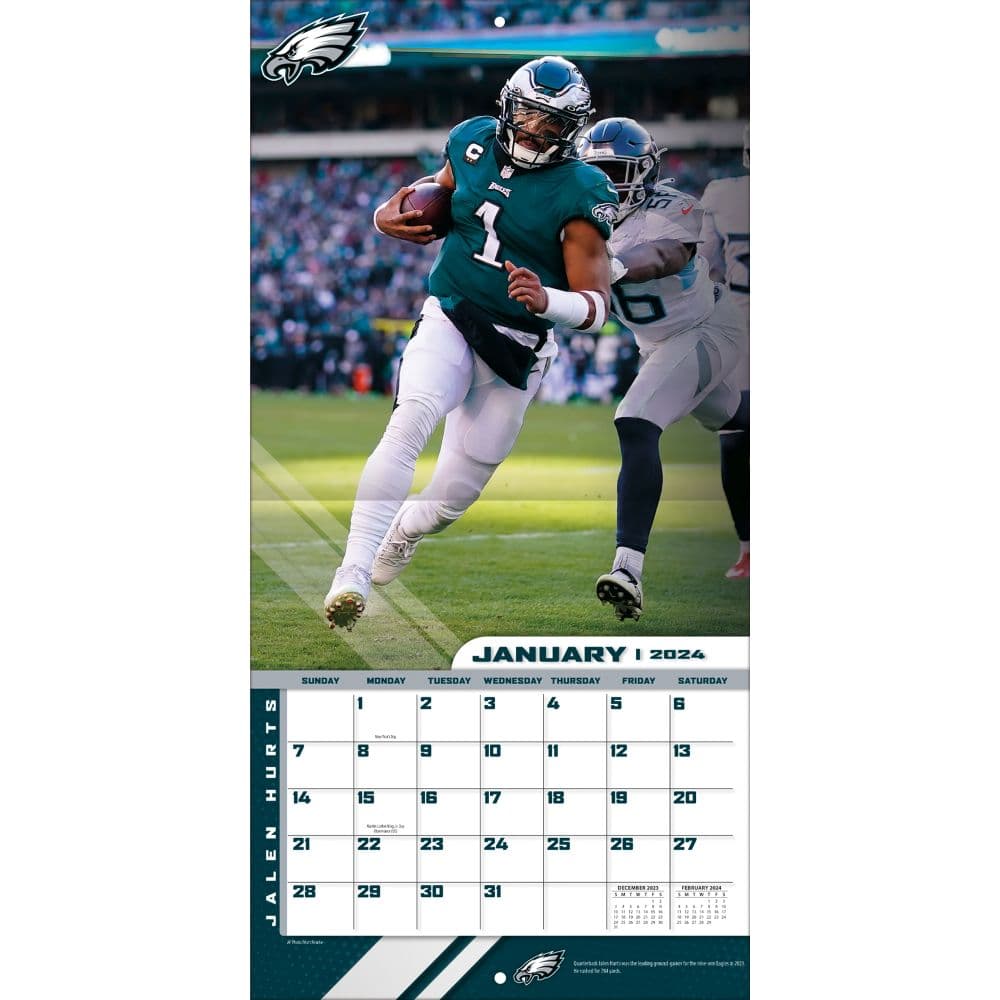 Philadelphia Eagles Jalen Carter 2024 Wall Calendar Third Alternate Image width=&quot;1000&quot; height=&quot;1000&quot;