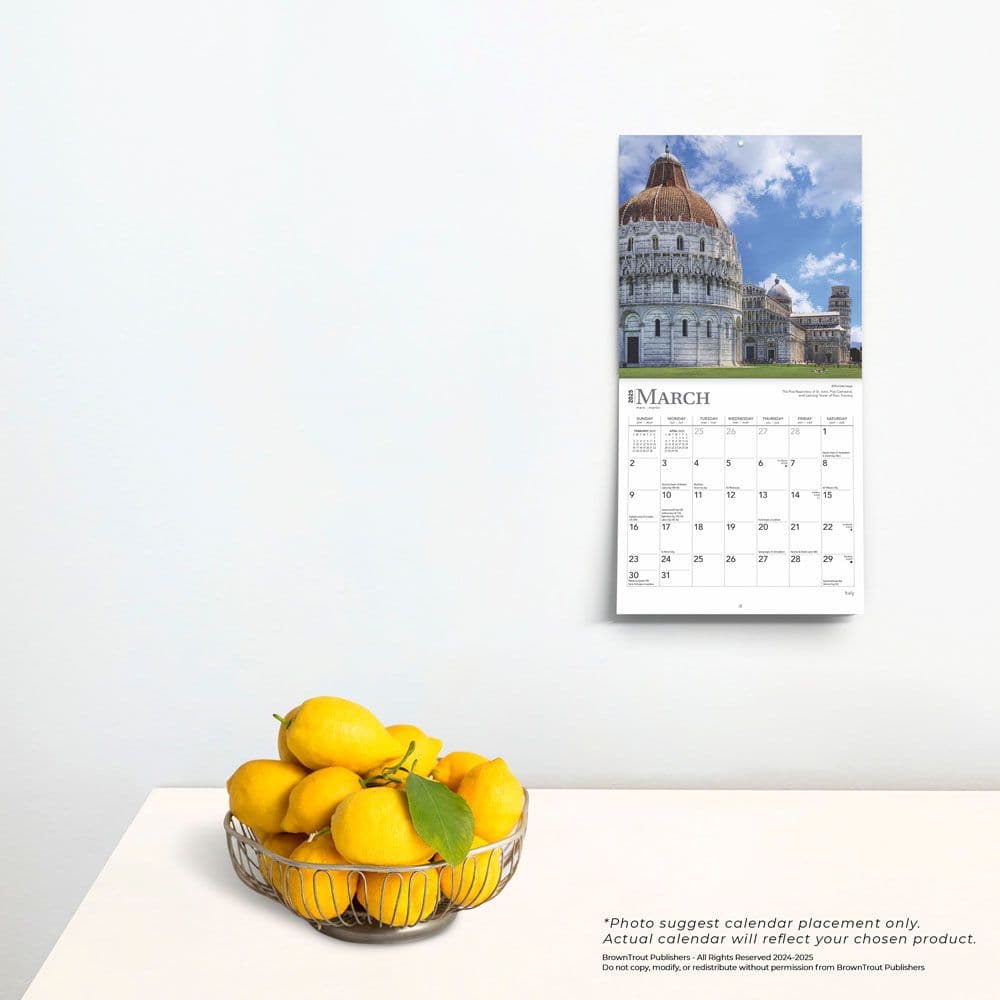 Italy 2025 Mini Wall Calendar Fourth Alternate Image width=&quot;1000&quot; height=&quot;1000&quot;