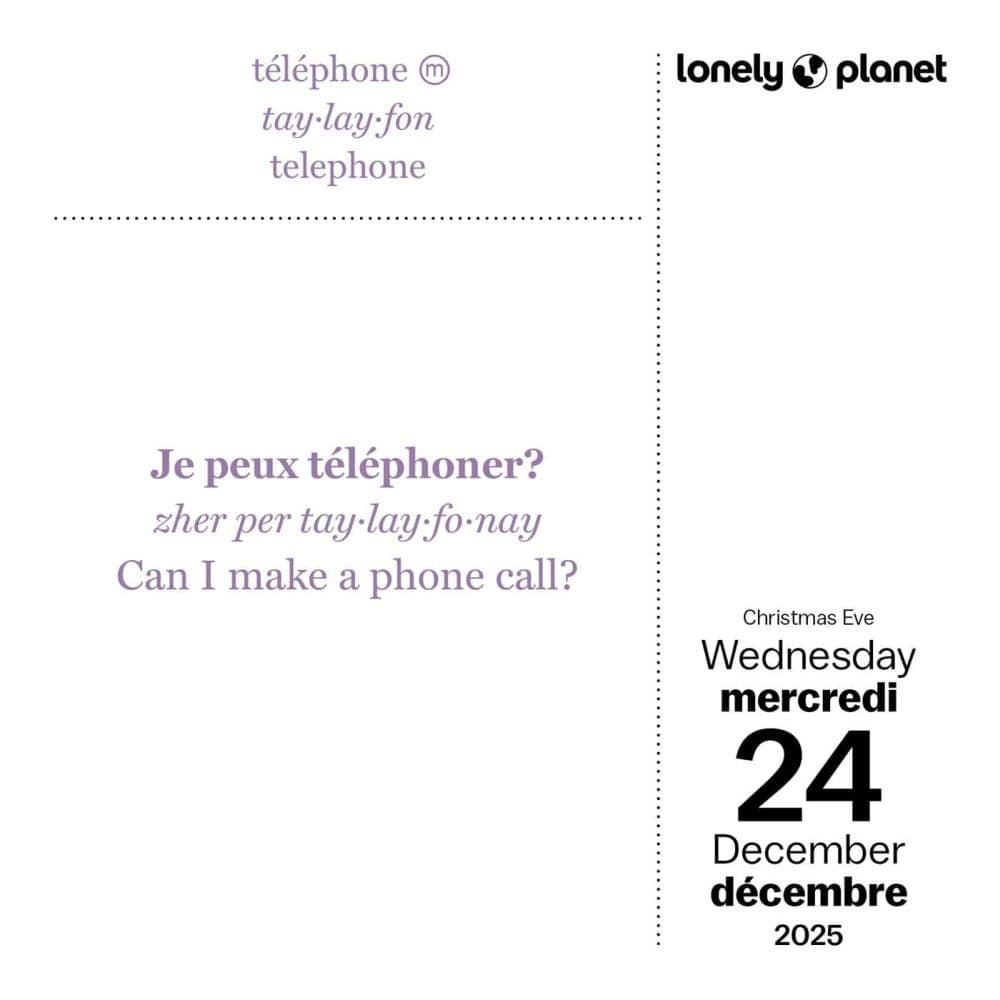 Lonely Planet French 2025 Desk Calendar Fourth Alternate Image width=&quot;1000&quot; height=&quot;1000&quot;