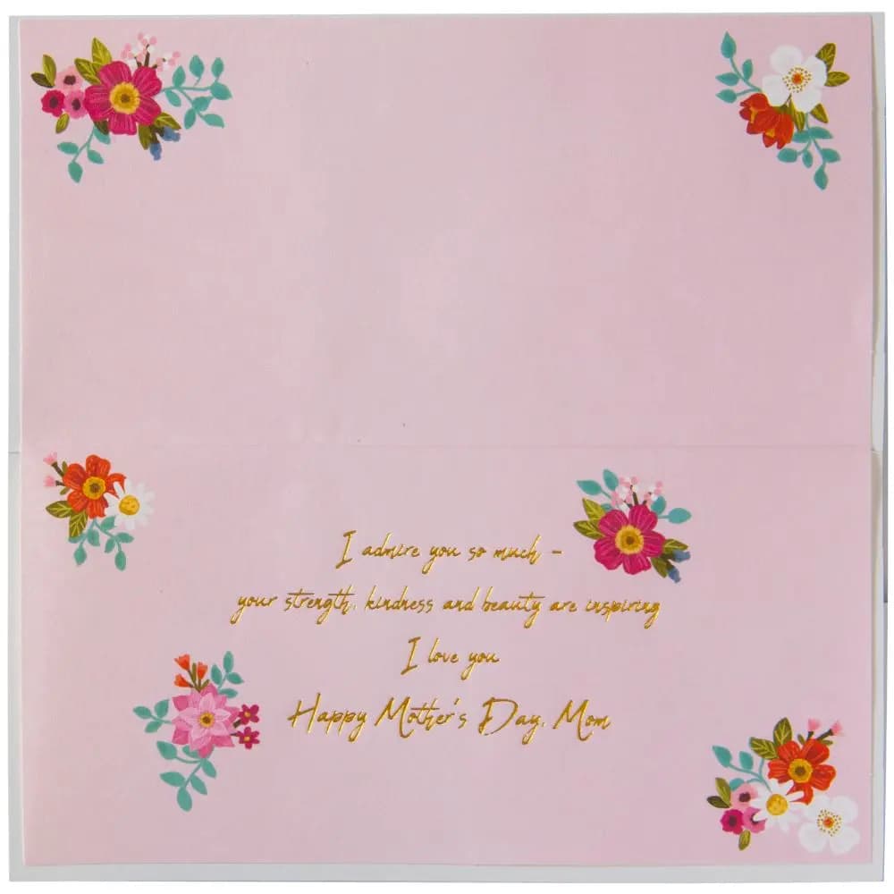 Mom Lettering Mother&#39;s Day Card inside