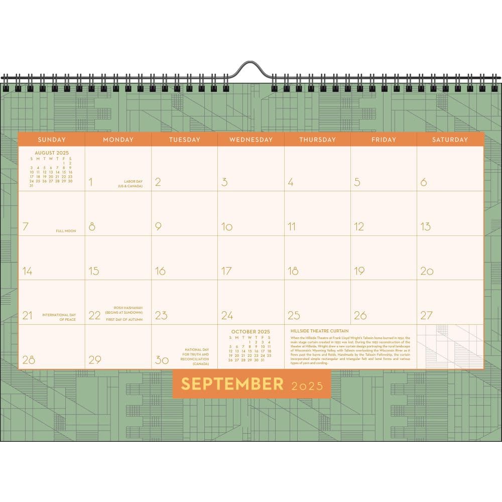 Frank Lloyd Wright 2025 Wall Calendar Fourth Alternate Image width=&quot;1000&quot; height=&quot;1000&quot;