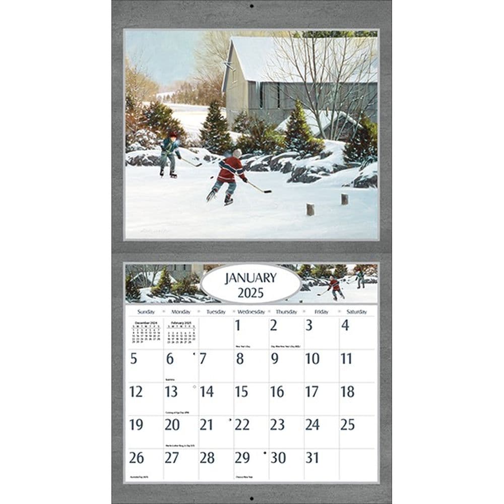 Hockey Hockey Hockey by D.R. Laird 2025 Wall Calendar Second Alternate Image width=&quot;1000&quot; height=&quot;1000&quot;
