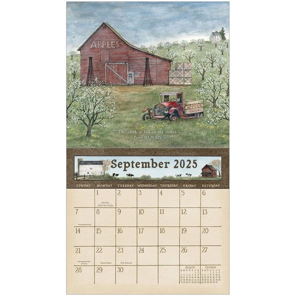 Country Blessings by Bonnie Heppe Fisher 2025 Wall Calendar Second Alternate Image width=&quot;1000&quot; height=&quot;1000&quot;