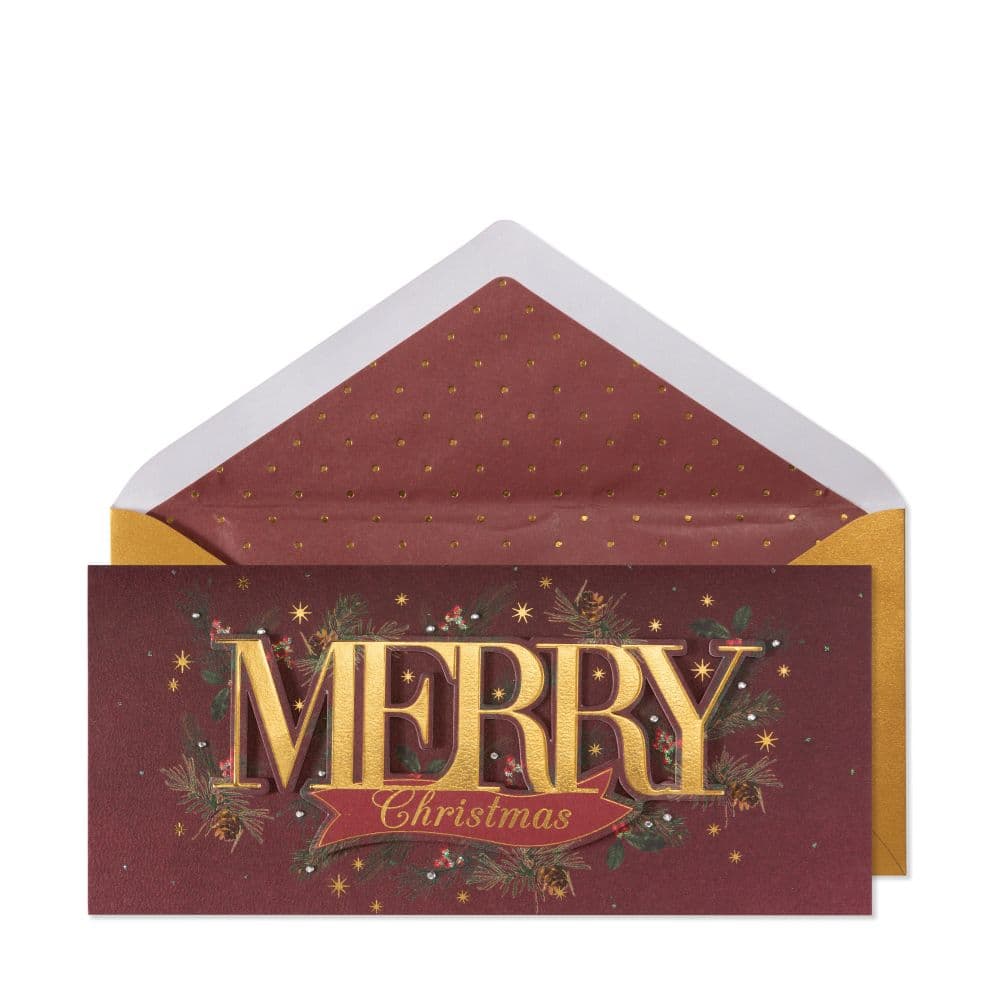 Merry Lettering 8 Count Boxed Christmas Cards Main Product Image width=&quot;1000&quot; height=&quot;1000&quot;
