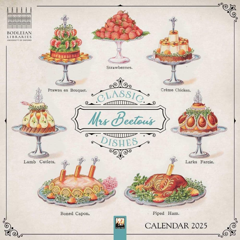 image Mrs Beetons Dishes 2025 Wall Calendar Main Image