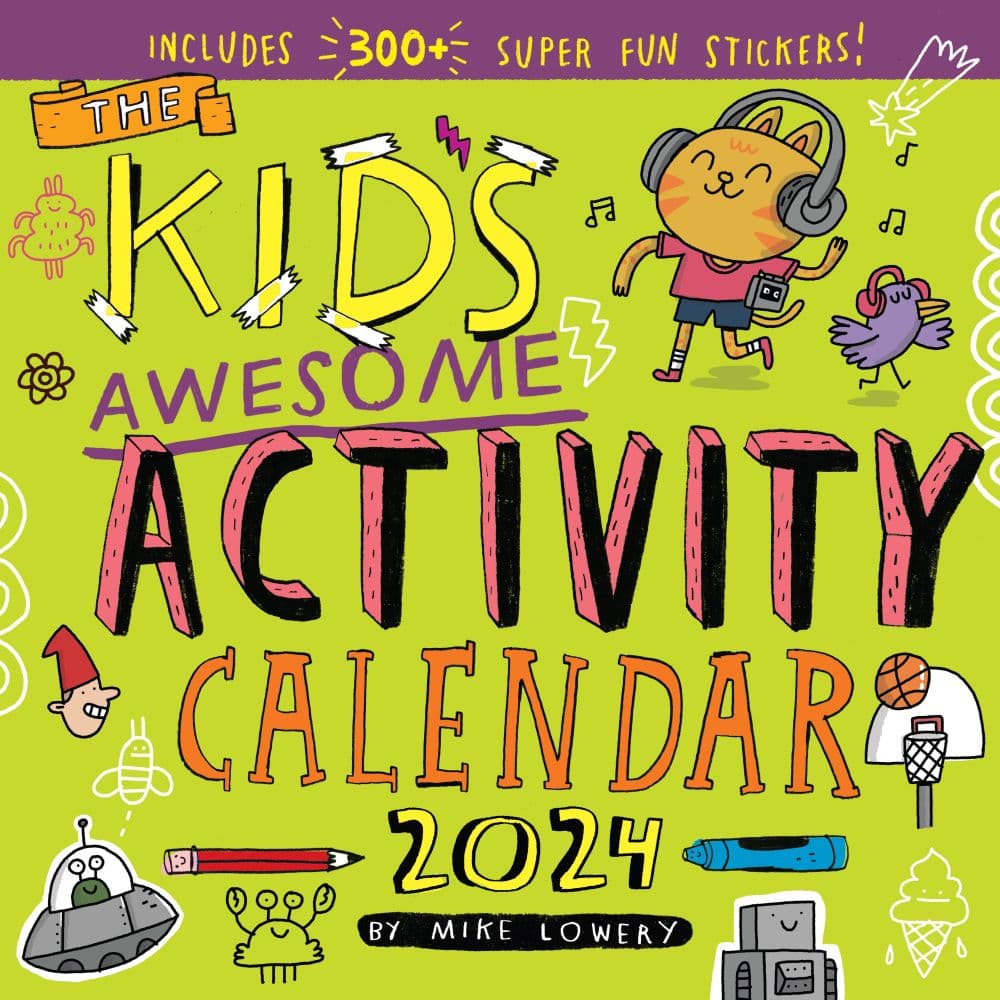 Kids Awesome Activity 2024 Wall Calendar Main Image