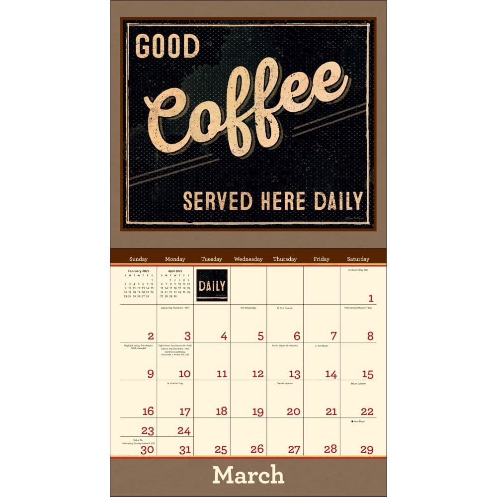 Coffee 2025 Wall Calendar by Dan DiPaolo Second Alternate Image width=&quot;1000&quot; height=&quot;1000&quot;
