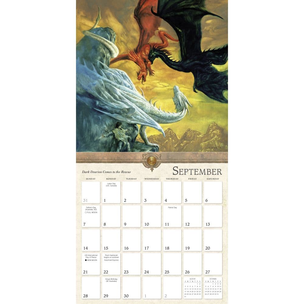 Dragons 2025 Wall Calendar by Ciruelo Cabral Second Alternate Image width=&quot;1000&quot; height=&quot;1000&quot;