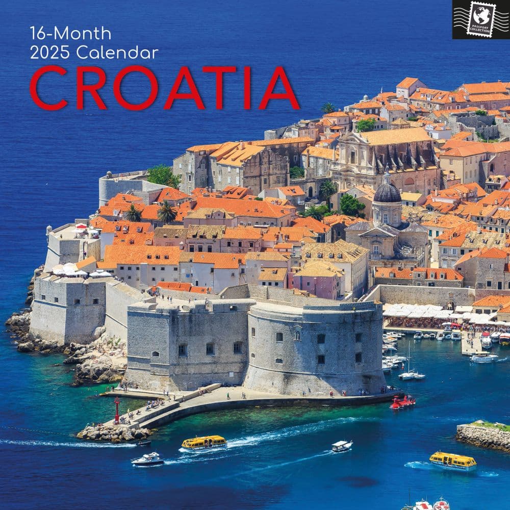 Croatia 2025 Wall Calendar Main Product Image width=&quot;1000&quot; height=&quot;1000&quot;