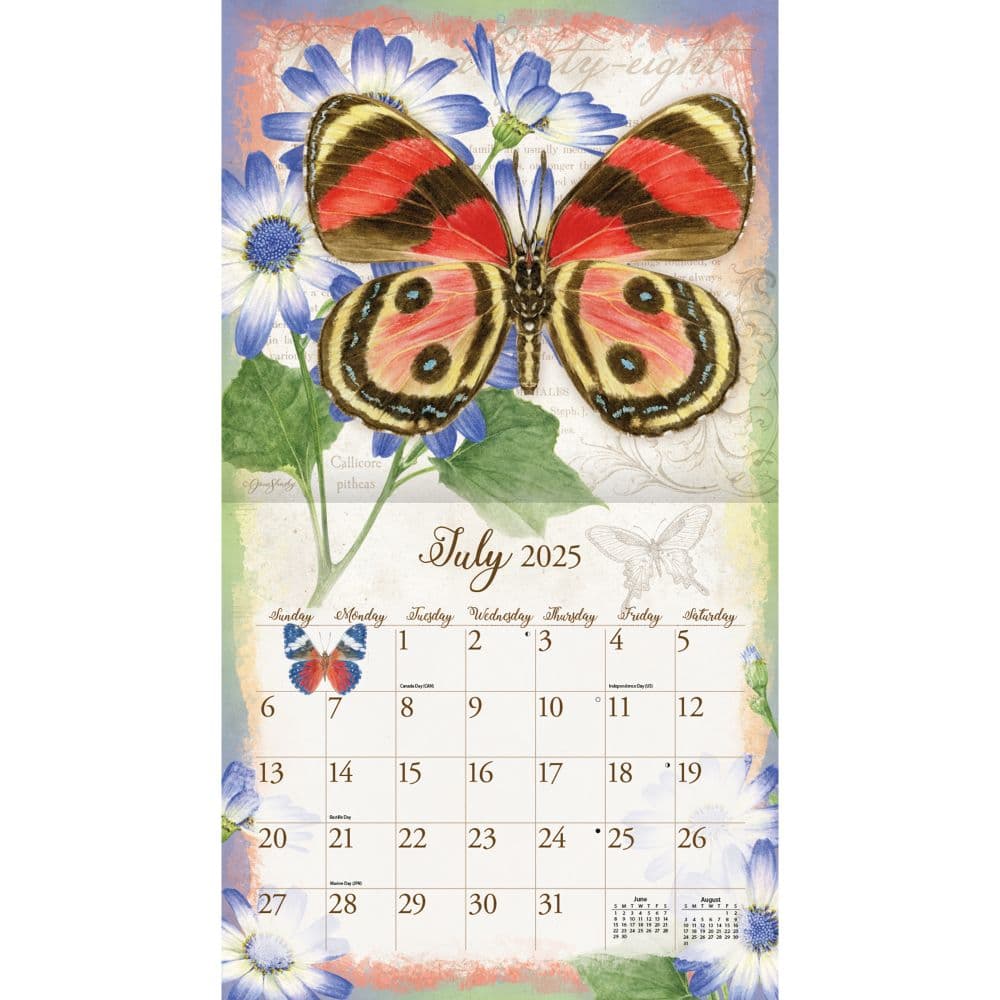 Butterflies 2025 Wall Calendar by Jane Shasky_ALT2