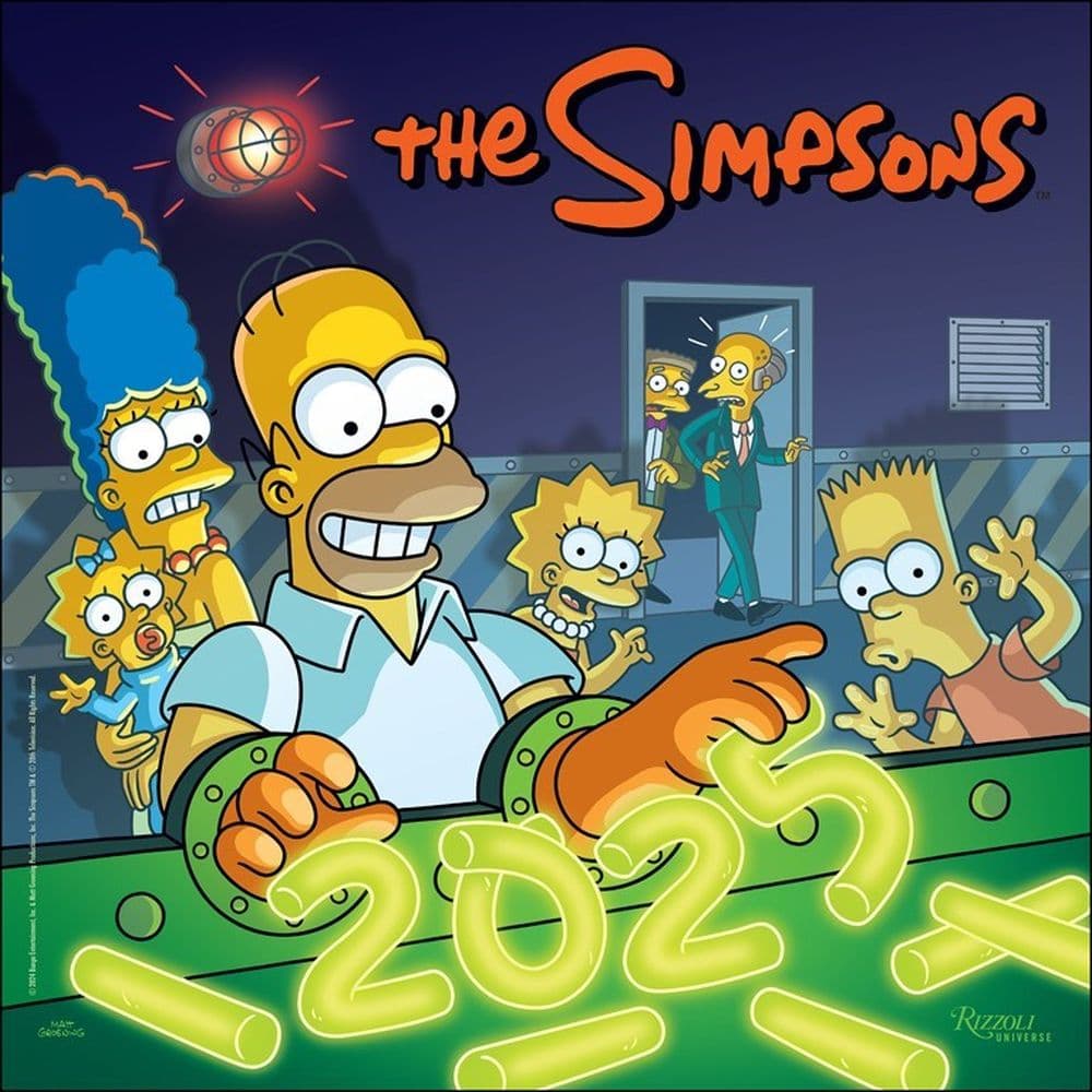 Simpsons 2025 Wall Calendar Main Product Image width=&quot;1000&quot; height=&quot;1000&quot;