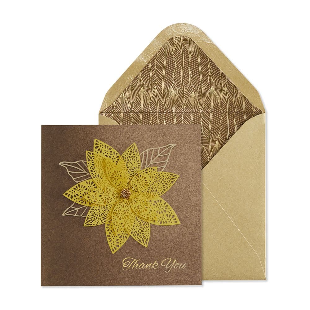 Laser Floral Thank You Card Main Product Image width=&quot;1000&quot; height=&quot;1000&quot;