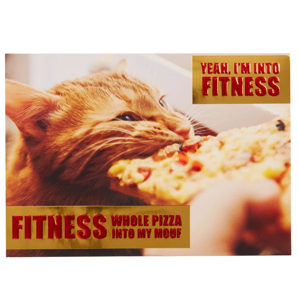 Pizza Cat Friendship Card First Alternate  Image width=&quot;1000&quot; height=&quot;1000&quot;
