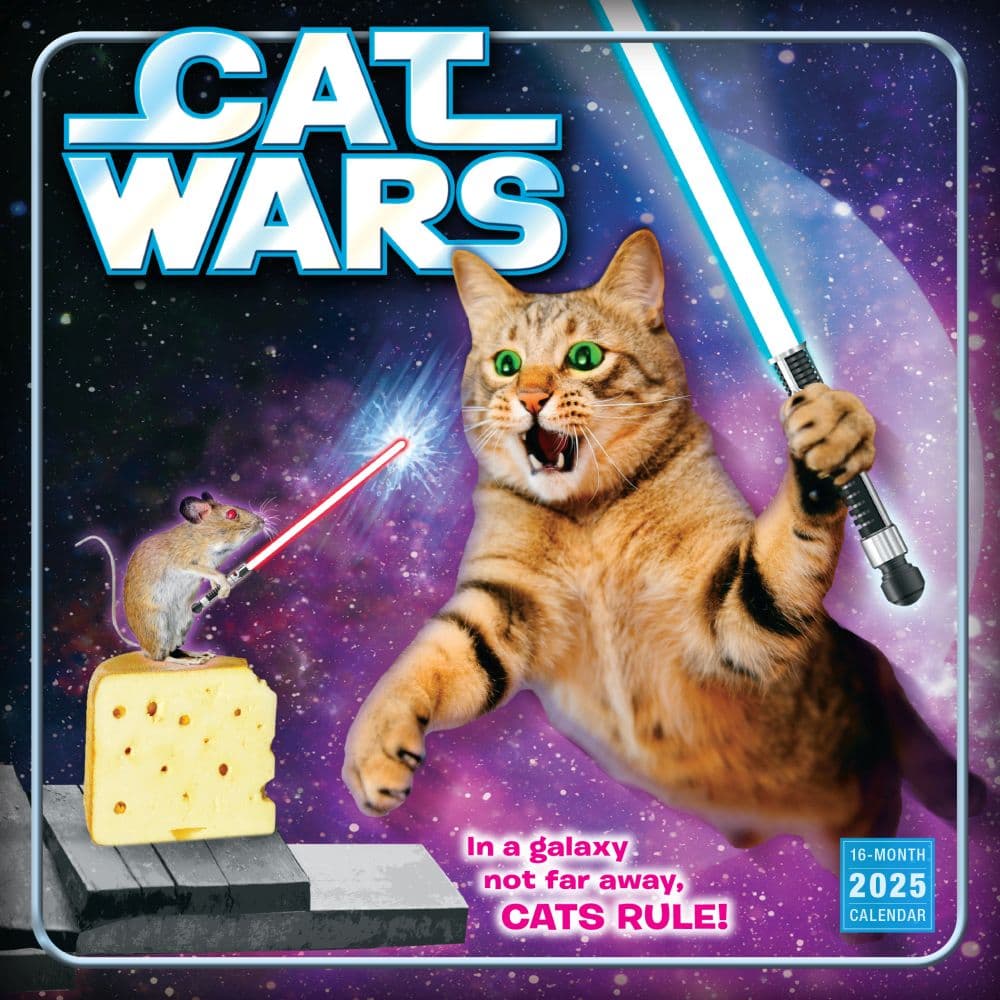 Cat Wars 2025 Wall Calendar Main Product Image width=&quot;1000&quot; height=&quot;1000&quot;