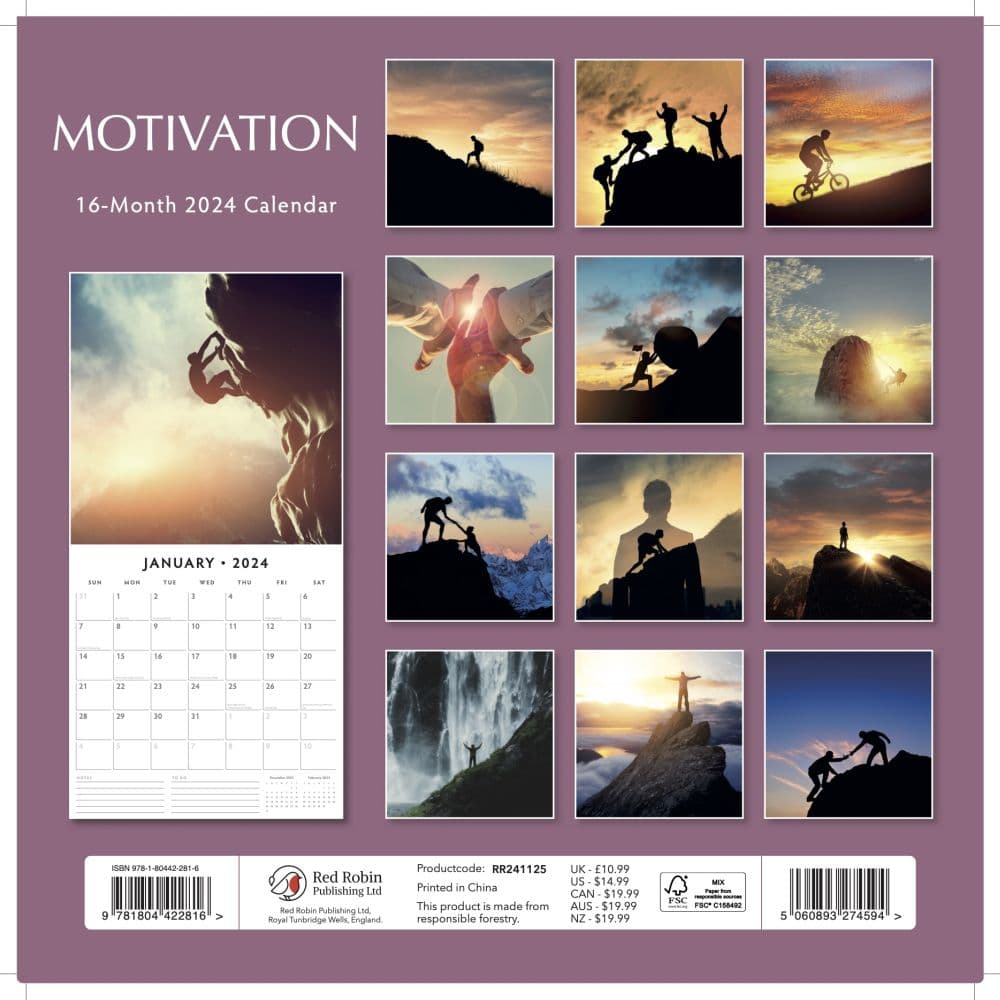 Motivation 2024 Wall Calendar First Alternate Image width=&quot;1000&quot; height=&quot;1000&quot;