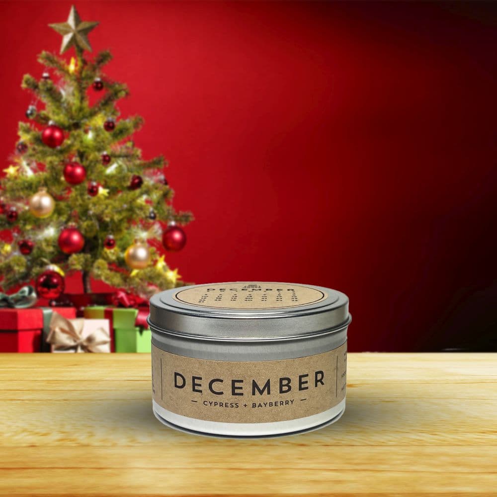 December Candle - Cypress + Bayberry front image