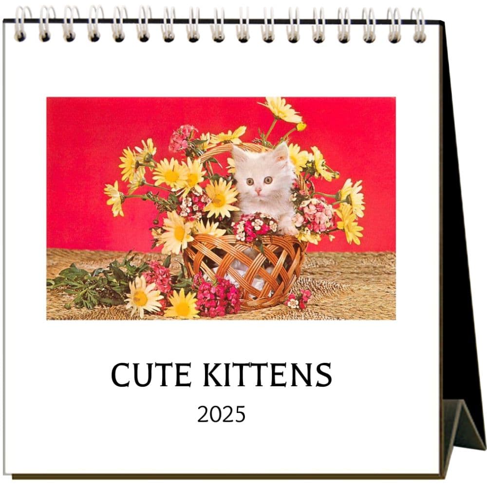 image Nostalgic Cute Kittens 2025 Easel Desk Calendar Main Image