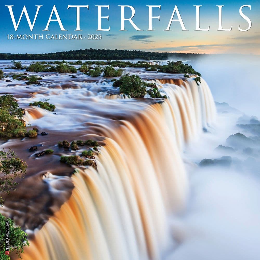Waterfalls 2025 Wall Calendar  Main Image