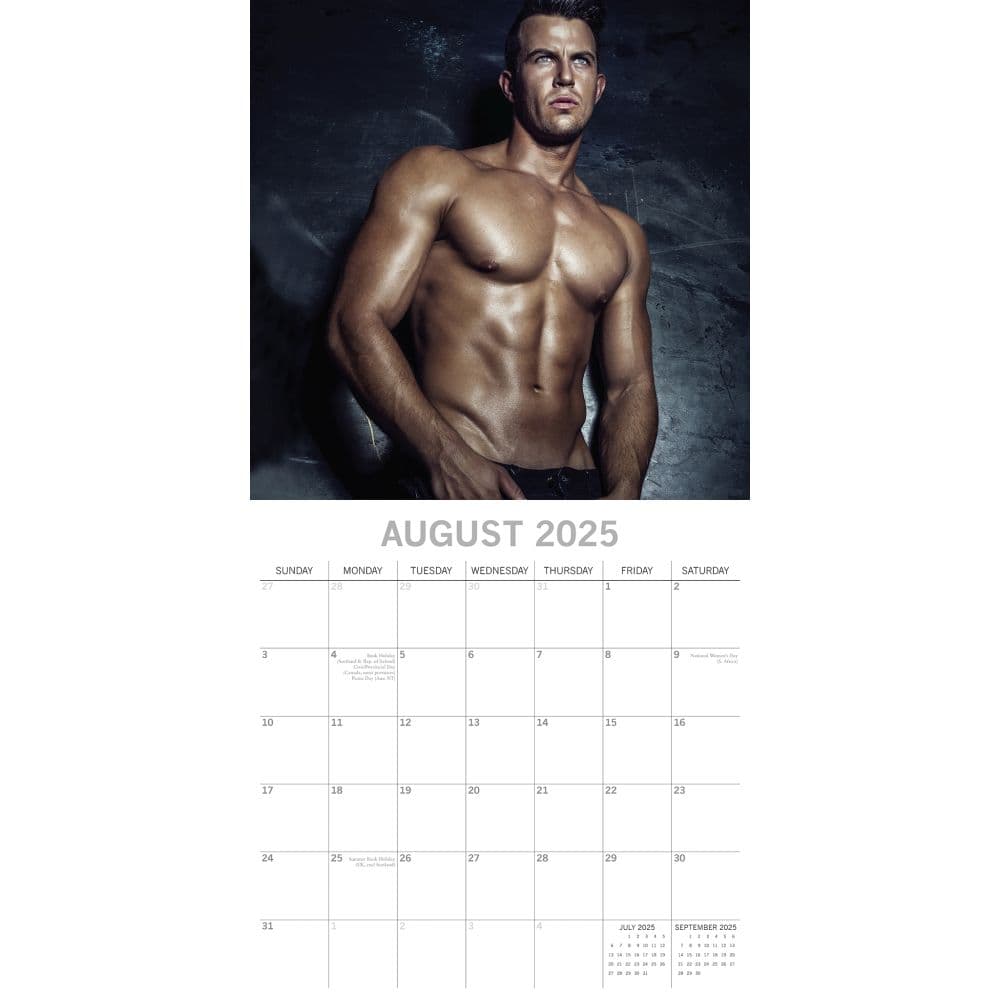 Hot Shirtless Men 2025 Wall Calendar Third Alternate Image width=&quot;1000&quot; height=&quot;1000&quot;