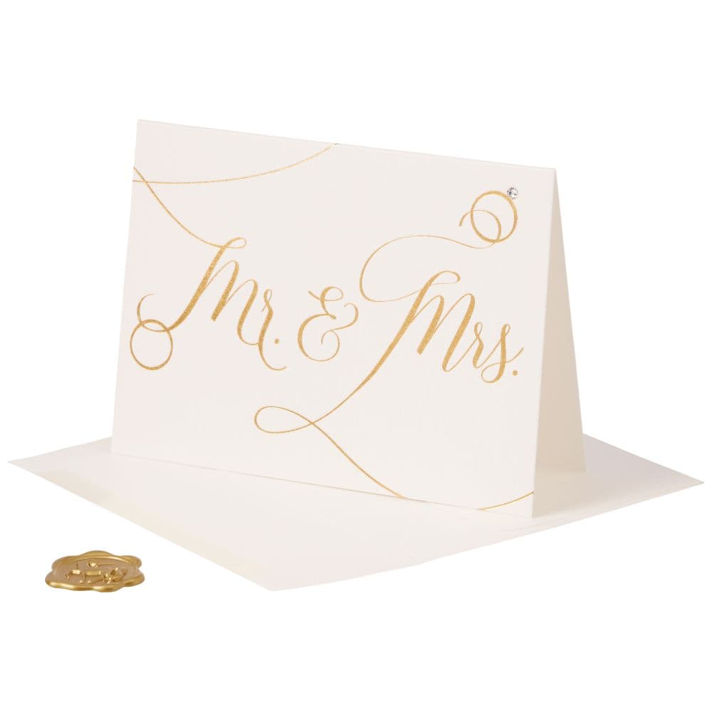 Mr and Mrs with Ring Wedding Card Seventh Alternate Image width=&quot;1000&quot; height=&quot;1000&quot;