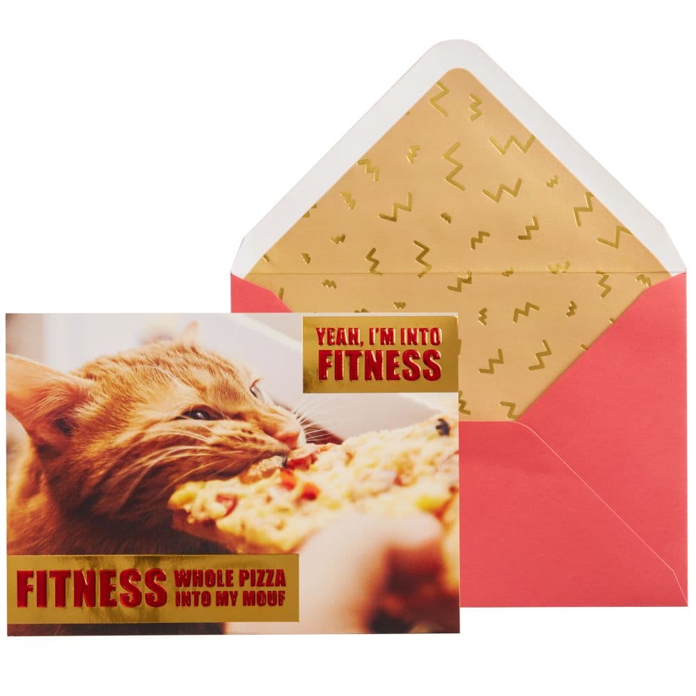 Pizza Cat Friendship Card Main Product Image width=&quot;1000&quot; height=&quot;1000&quot;
