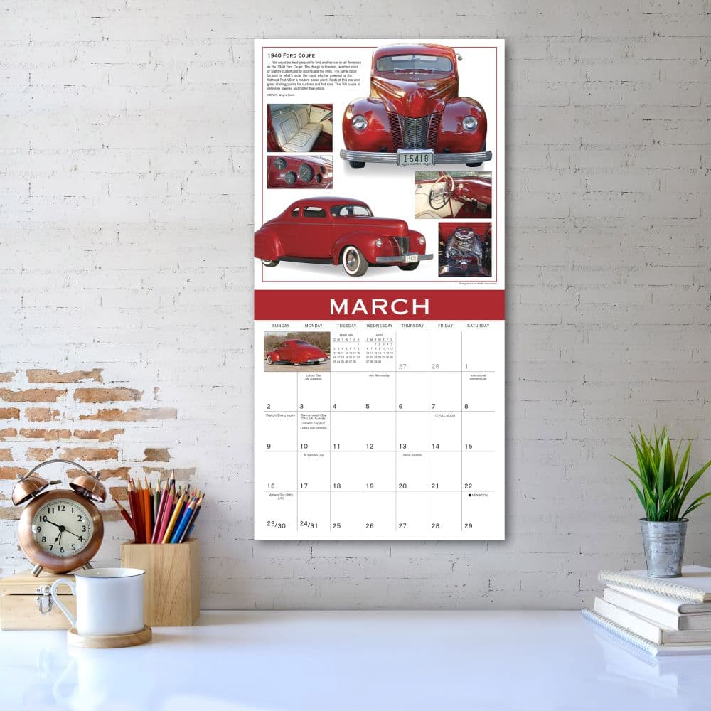 Classics Ultimate Automobiles 2025 Wall Calendar Fourth Alternate Image width=&quot;1000&quot; height=&quot;1000&quot;