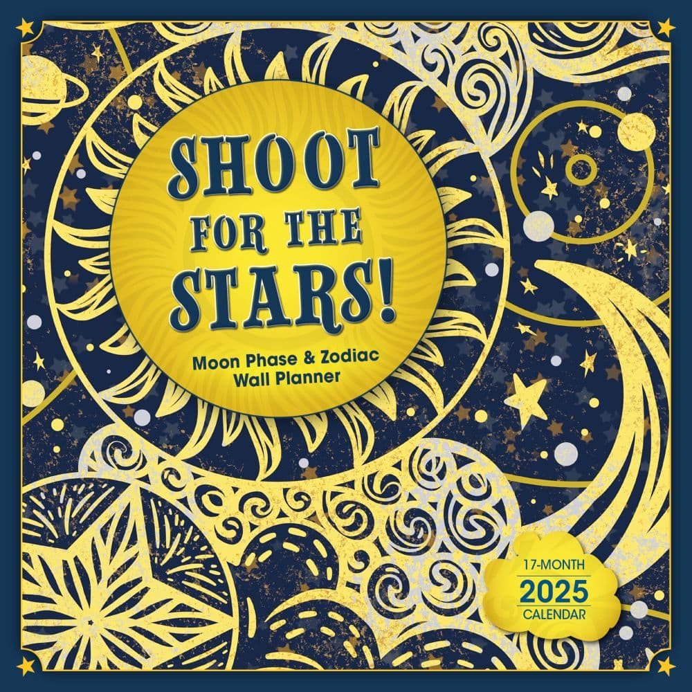 Shoot for the Stars Moon Phase and Zodiac 2025 Wall Calendar Main Product Image width=&quot;1000&quot; height=&quot;1000&quot;