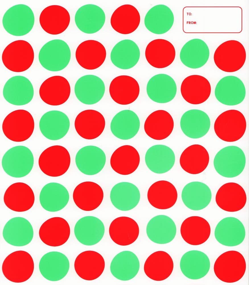 Polka Dots Red Green Wrapper Main Image