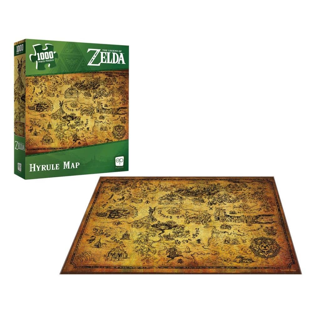 Zelda Hyrule Map 1000 Piece Puzzle Alternate Image 1