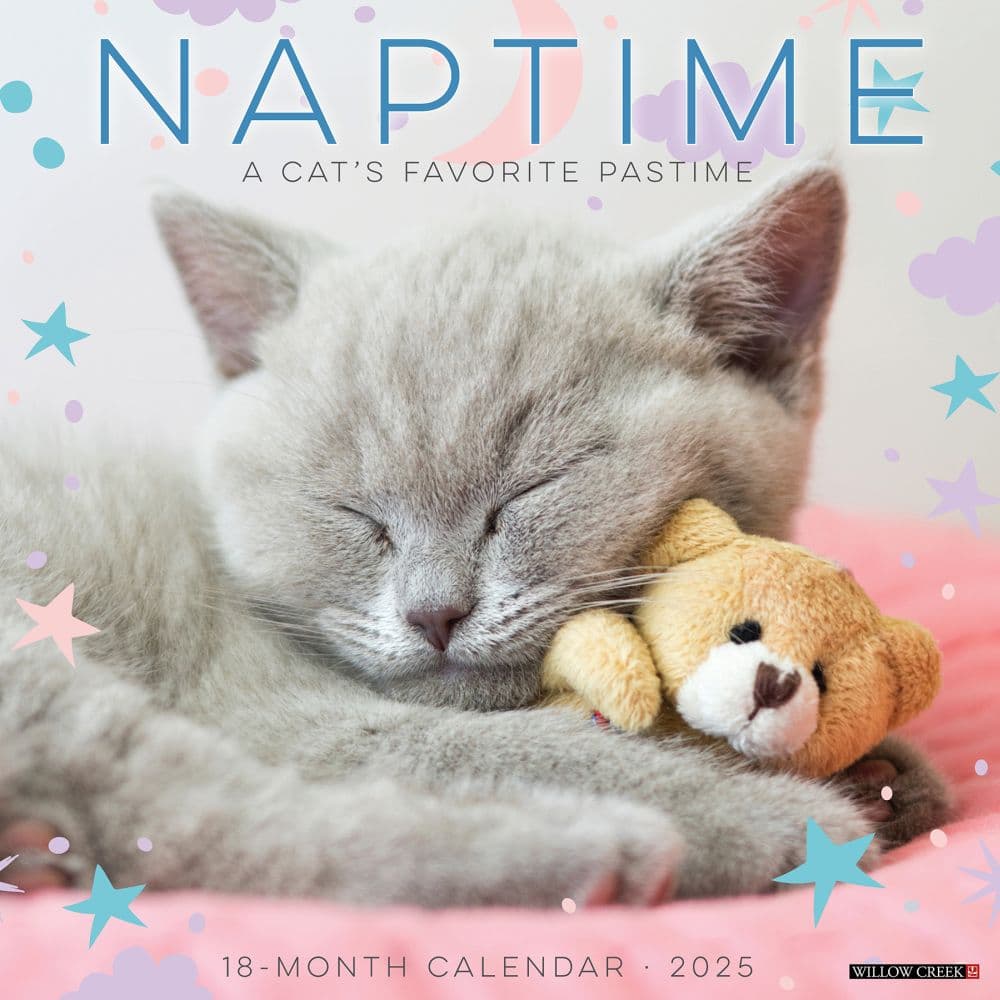 Naptime Cats 2025 Wall Calendar Main Product Image width=&quot;1000&quot; height=&quot;1000&quot;
