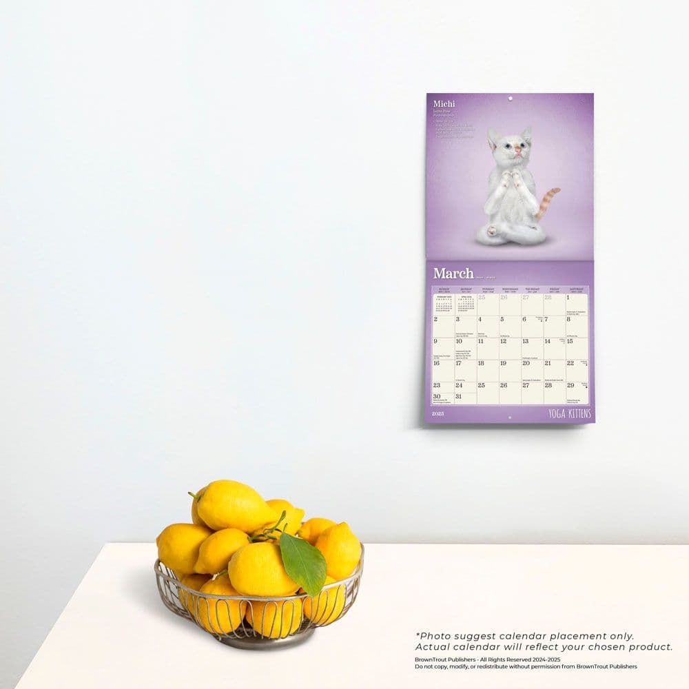 Yoga Kittens 2025 Mini Wall Calendar Third Alternate  Image width=&quot;1000&quot; height=&quot;1000&quot;