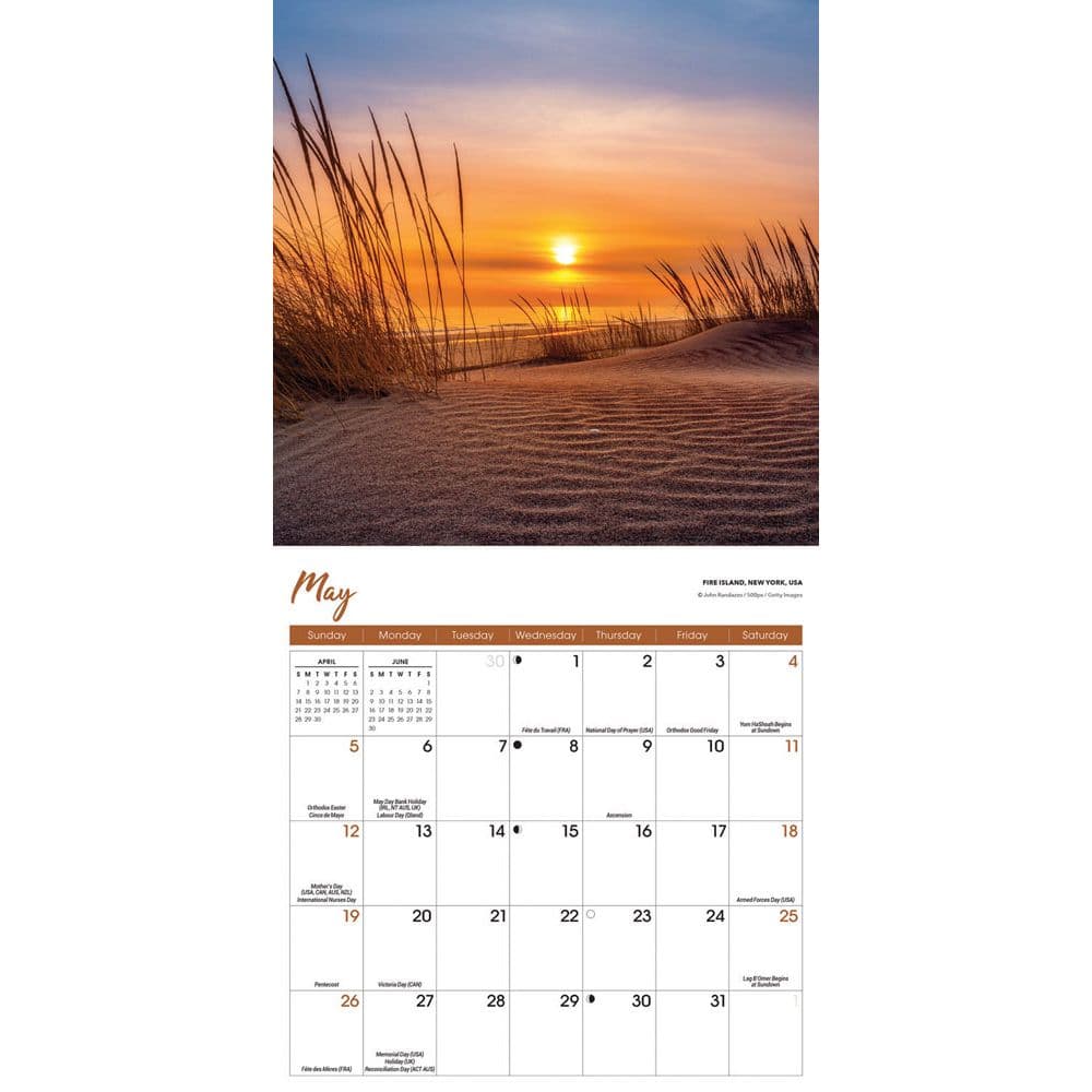 Sunsets 2024 Mini Wall Calendar Alternate Image 2