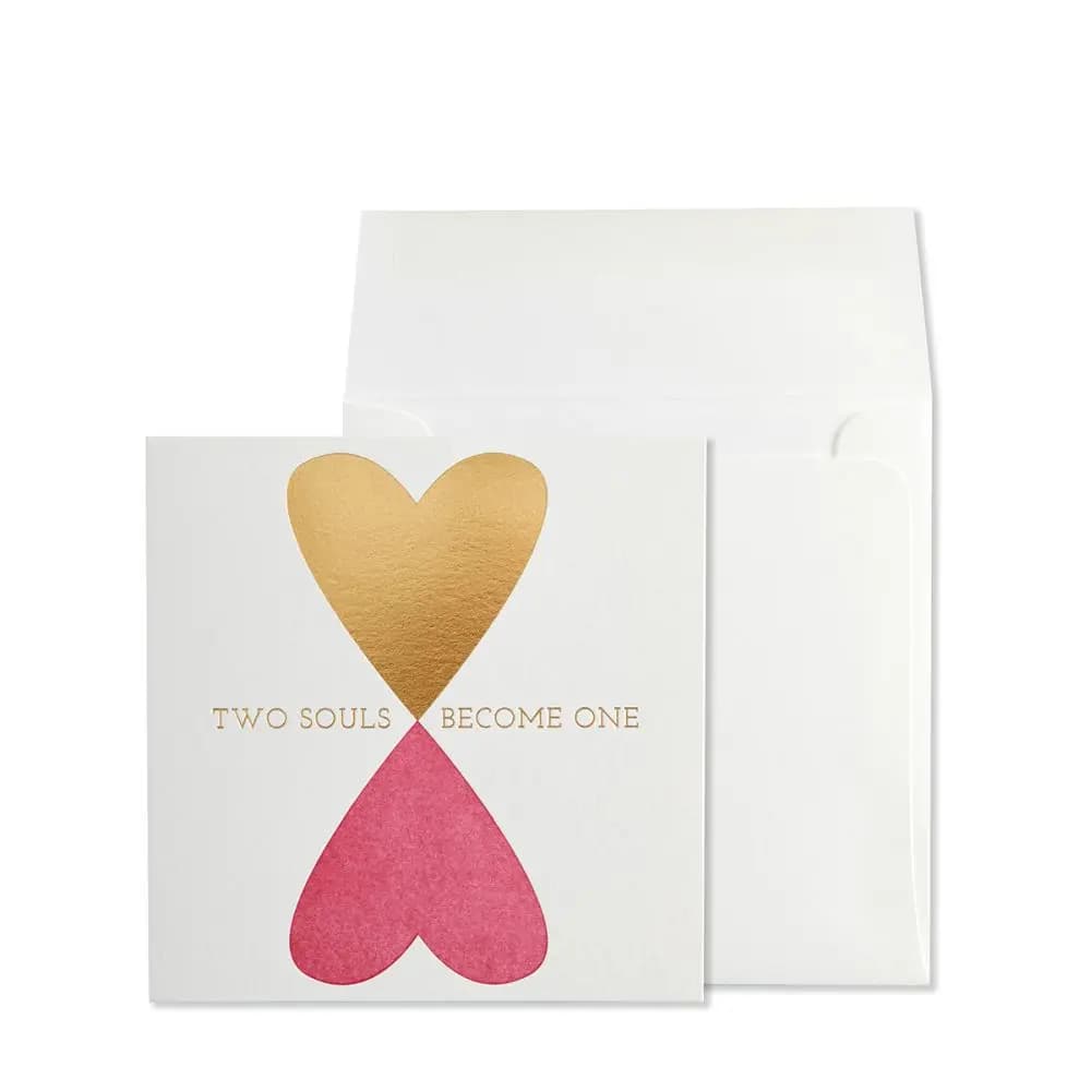 Two Souls Become One Anniversary Card