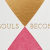 image Two Souls Become One Anniversary Card close up