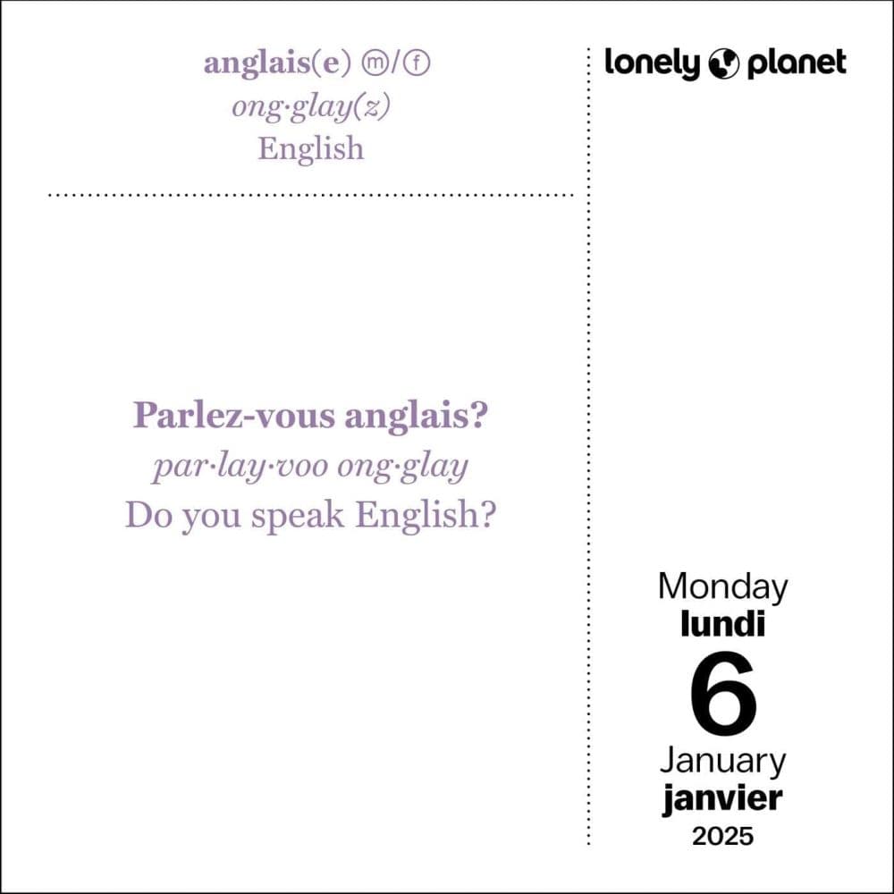 Lonely Planet French 2025 Desk Calendar Second Alternate Image width=&quot;1000&quot; height=&quot;1000&quot;