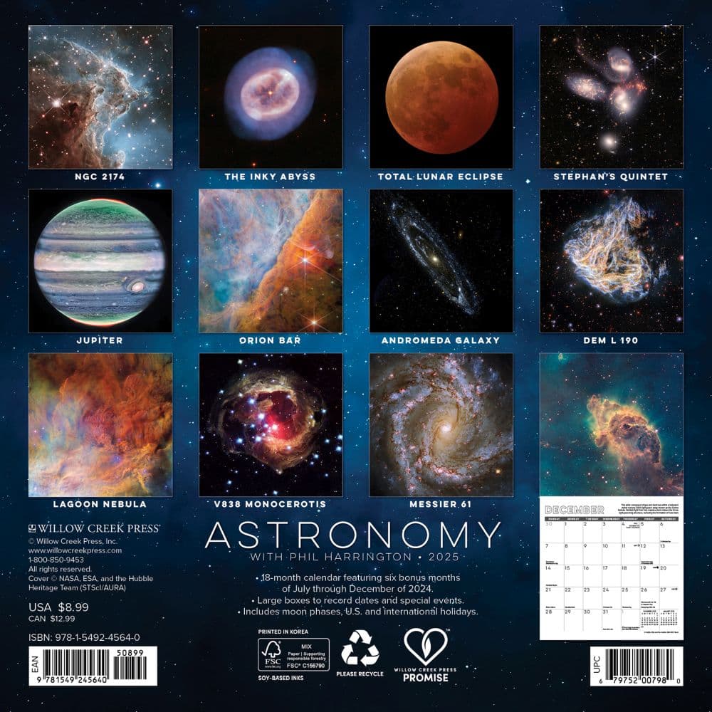 Astronomy 2025 Mini Wall Calendar First Alternate Image width=&quot;1000&quot; height=&quot;1000&quot;