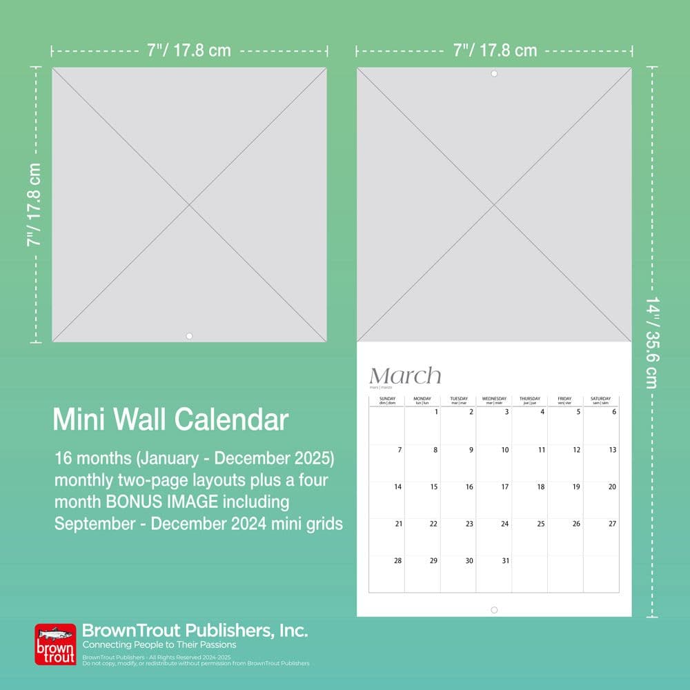 French Bulldogs 2025 Mini Wall Calendar Sixth Alternate Image width=&quot;1000&quot; height=&quot;1000&quot;