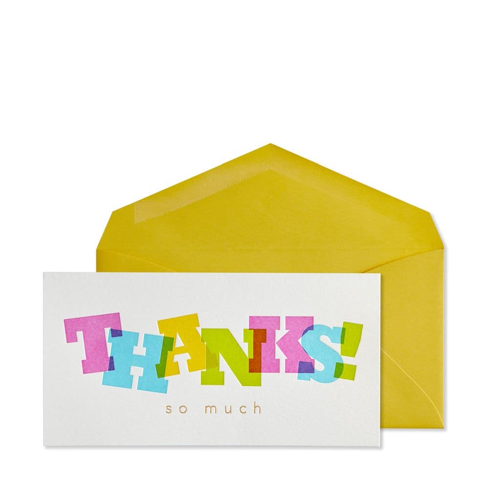 Monarch Layered Letters Thank You Card Main Product Image width=&quot;1000&quot; height=&quot;1000&quot;
