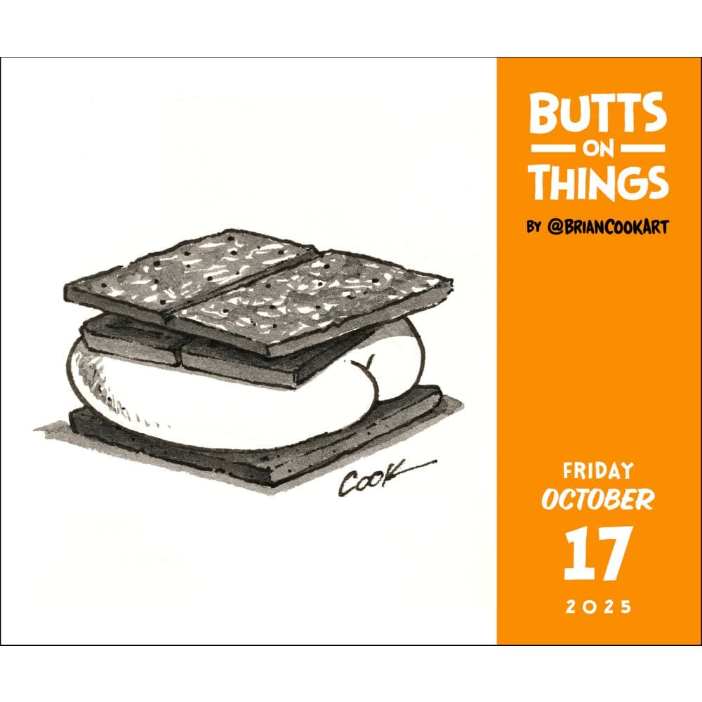 Butts on Things 2025 Desk Calendar Second Alternate Image width=&quot;1000&quot; height=&quot;1000&quot;