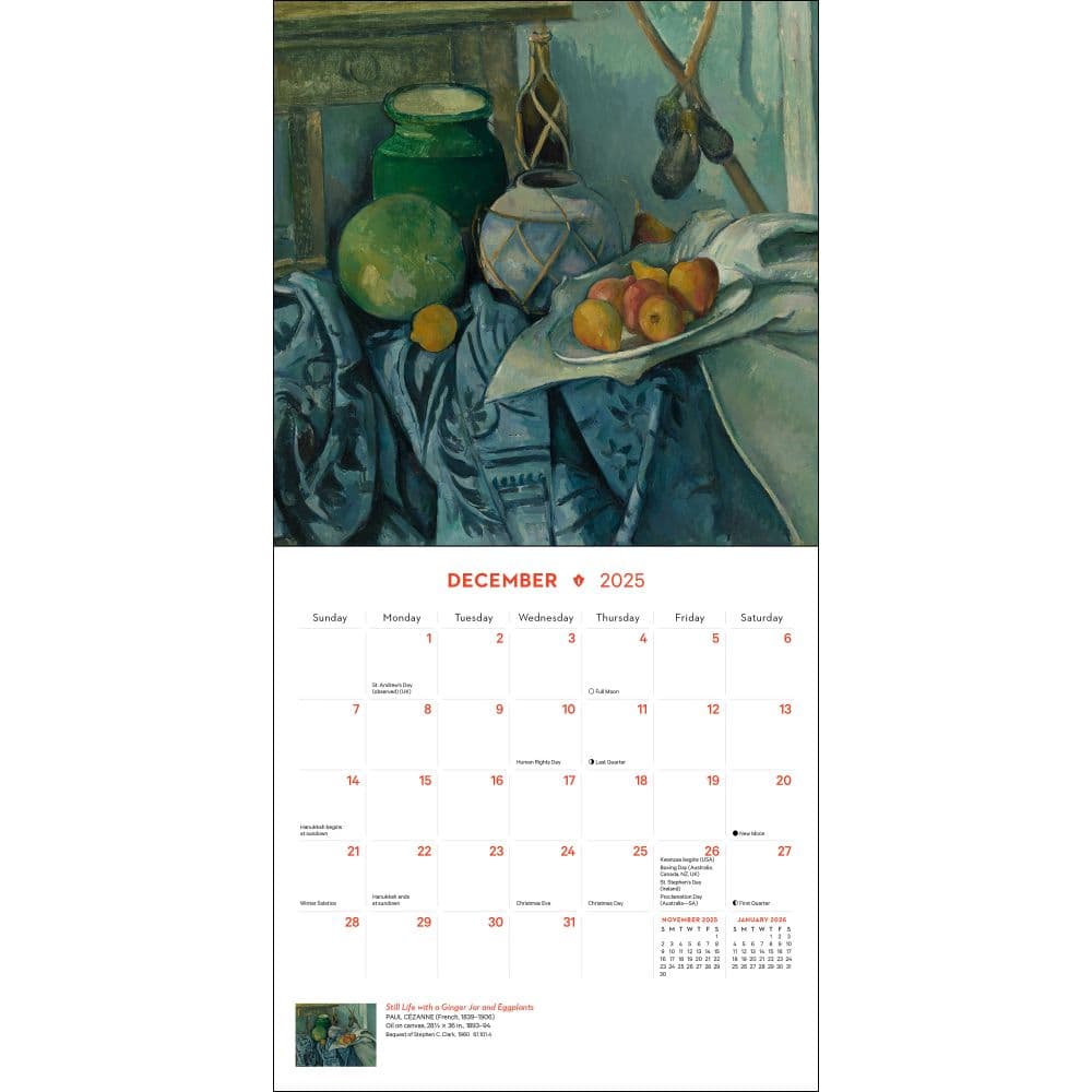 Impressionist Blooms 2025 Mini Wall Calendar First Alternate Image width=&quot;1000&quot; height=&quot;1000&quot;
