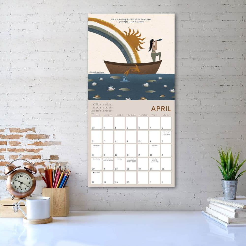 Grow with the Flow 2025 Wall Calendar by Steph Edwards Fifth Alternate Image width=&quot;1000&quot; height=&quot;1000&quot;