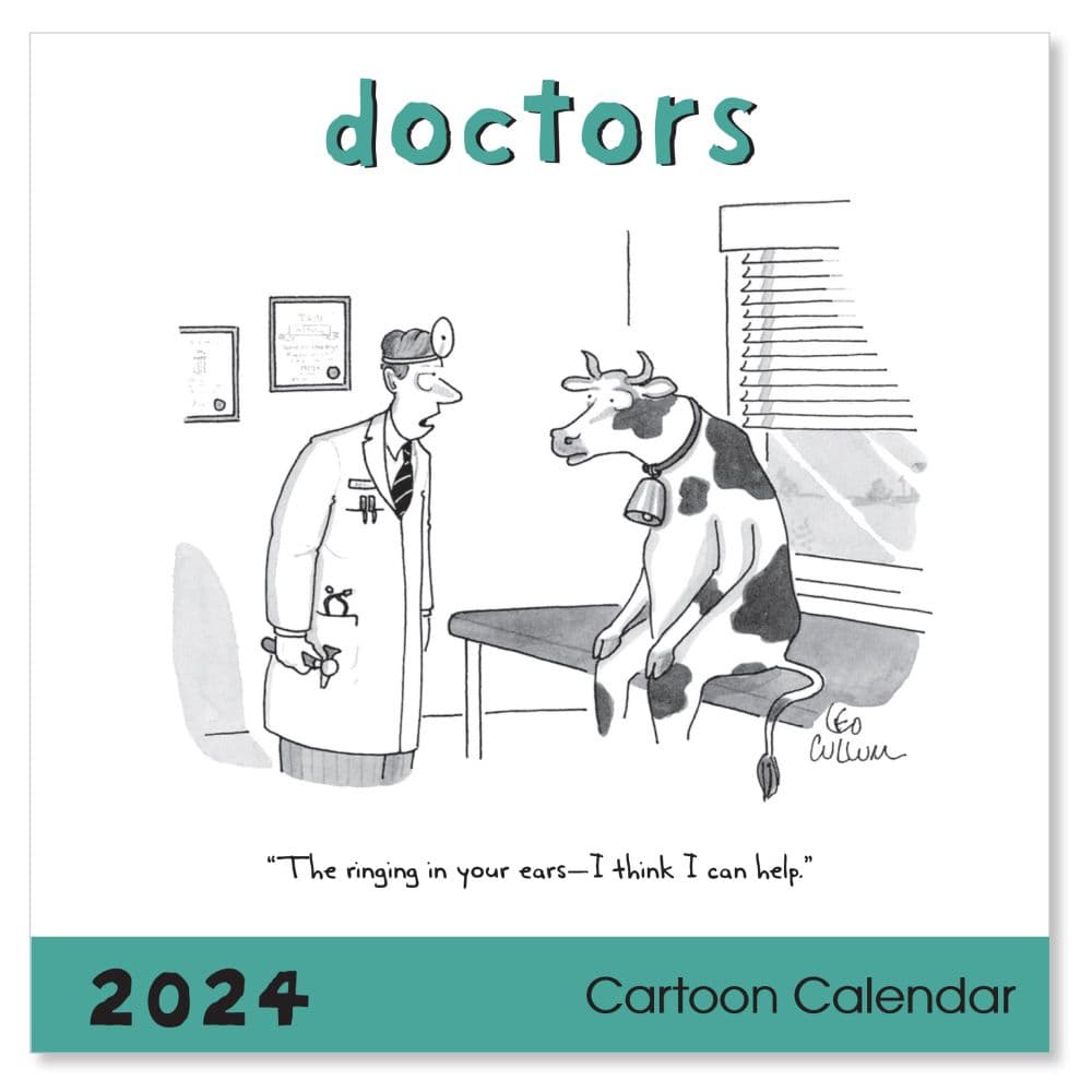 Doctors Cartoons 2024 Wall Calendar Main Image