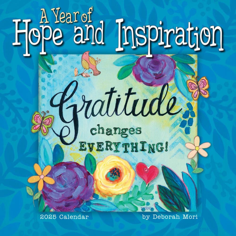 Year of Hope and Inspiration 2025 Mini Wall Calendar by Deborah Mori Main Product Image width=&quot;1000&quot; height=&quot;1000&quot;