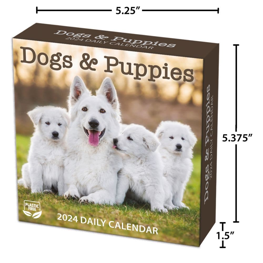 Dogs And Puppies 2024 Desk Calendar Fifth Alternate Image width=&quot;1000&quot; height=&quot;1000&quot;