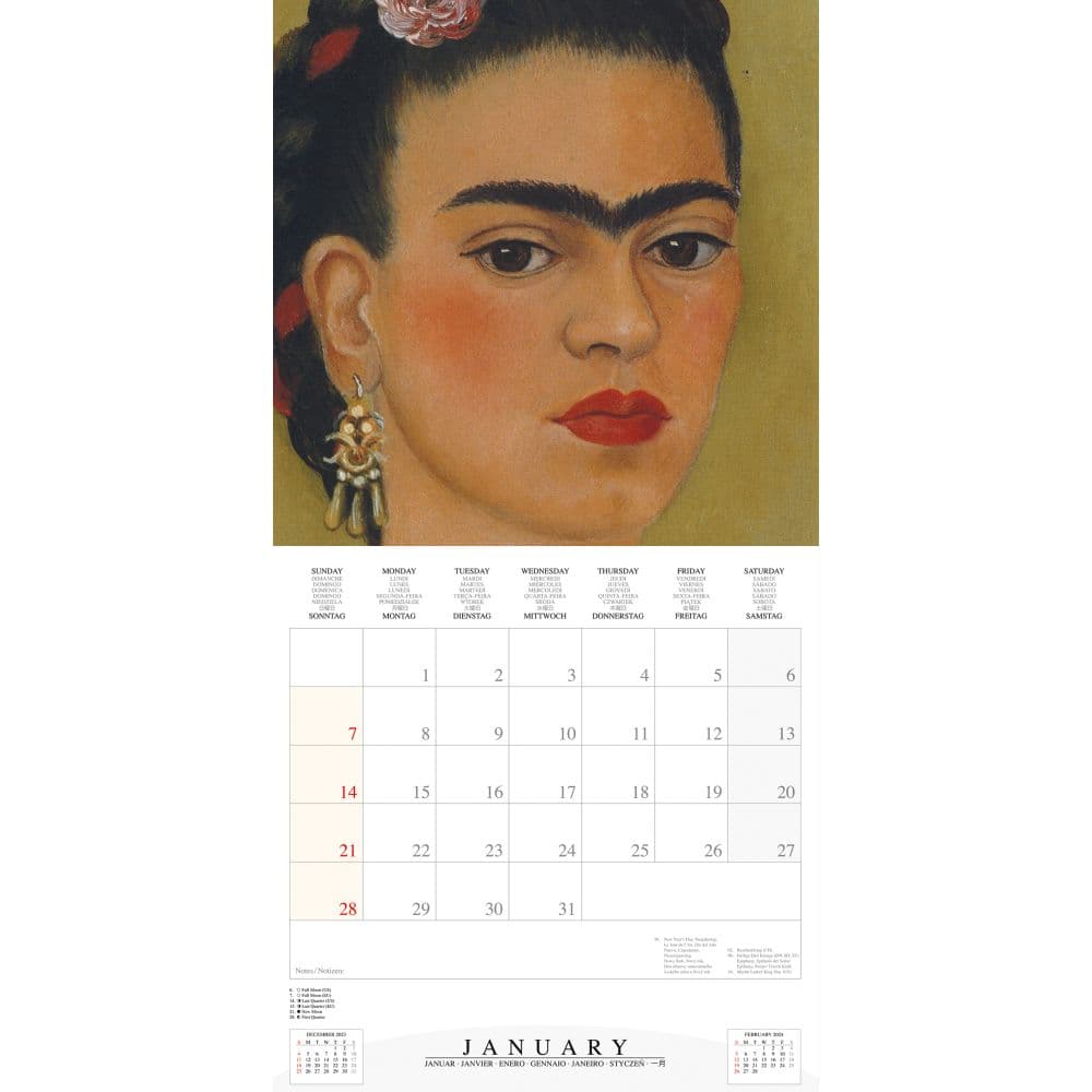 Kahlo 2024 Wall Calendar Second Alternate Image width=&quot;1000&quot; height=&quot;1000&quot;