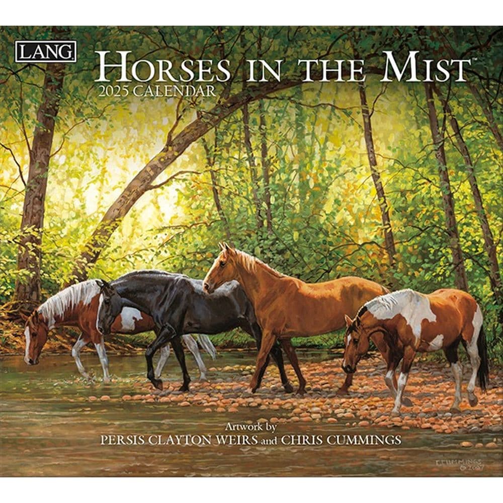 Horses in the Mist by Persis Clayton Weirs and Chris Cummings 2025 Wall Calendar Main Product Image width=&quot;1000&quot; height=&quot;1000&quot;