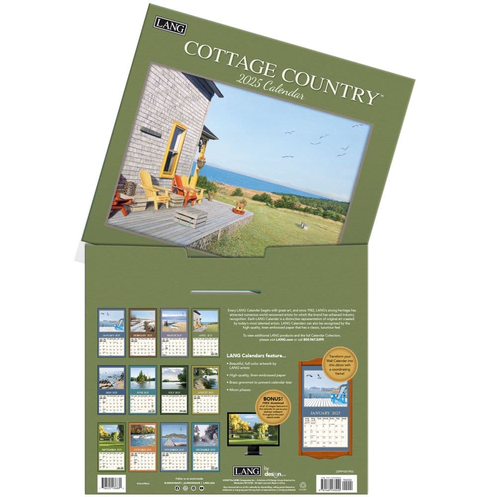 Cottage Country 2025 Wall Calendar by David Ward_ALT3