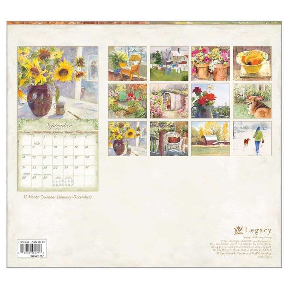 Watercolors by Judy Buswell 2025 Wall Calendar First Alternate Image width=&quot;1000&quot; height=&quot;1000&quot;